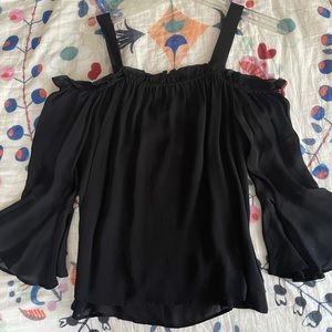 NWT J.Crew 100% silk “cold shoulder” top